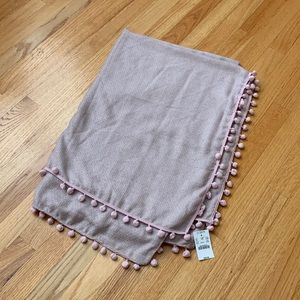 NWT JCrew Factory Pom Pom Scarf